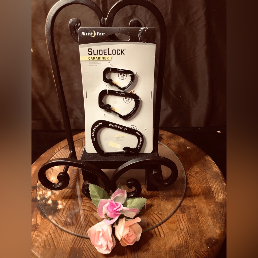 Black SlideLock Carabiner Set